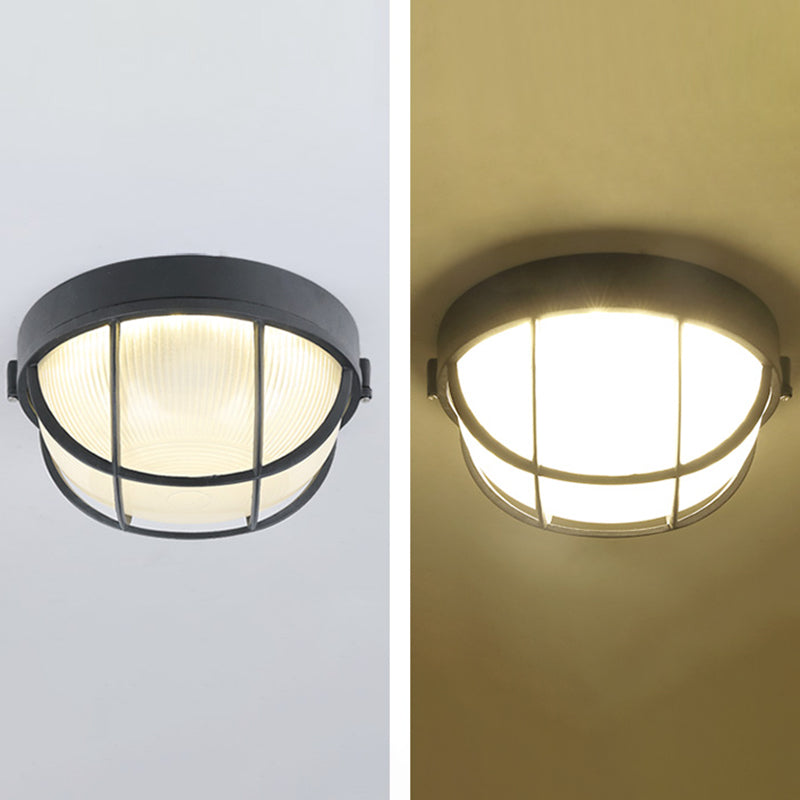 Plafonnier LED de style simple et moderne, luminaire d'extérieur antirouille à montage encastré