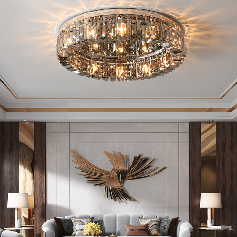 Ringvormige kristallen plafondlamp Moderne stijl inbouwlamp voor woonkamer