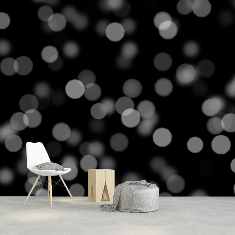 Contemporary Blurry Pattern Wall Mural for Living Room Eco-friendly Wall Covering