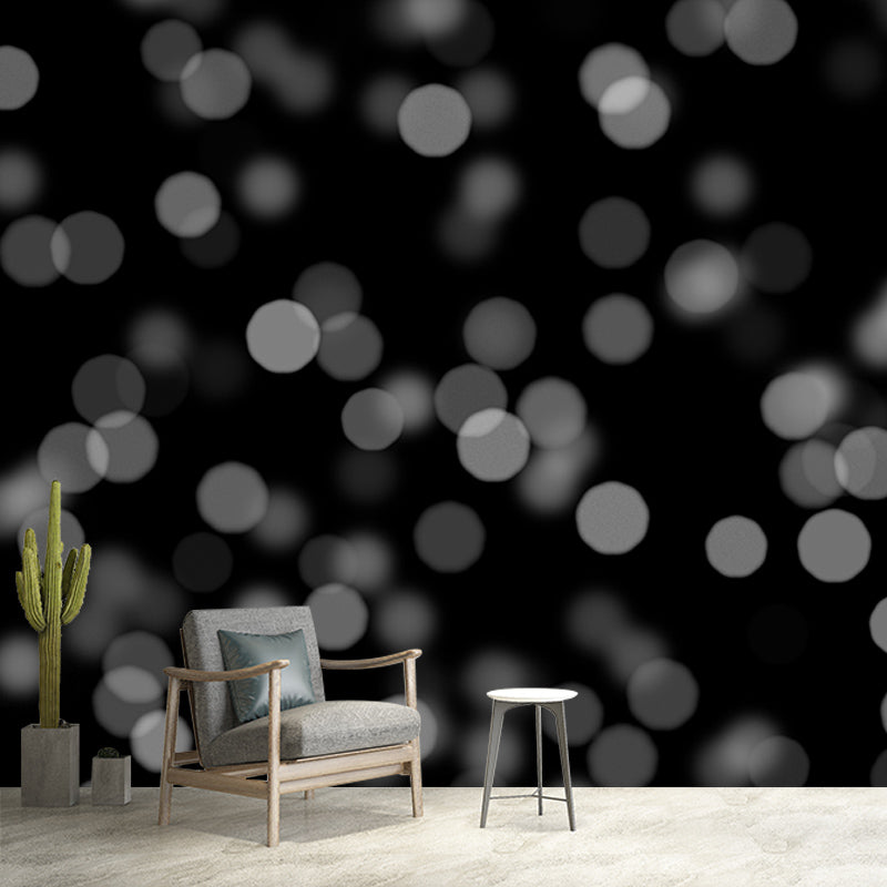 Contemporary Blurry Pattern Wall Mural for Living Room Eco-friendly Wall Covering