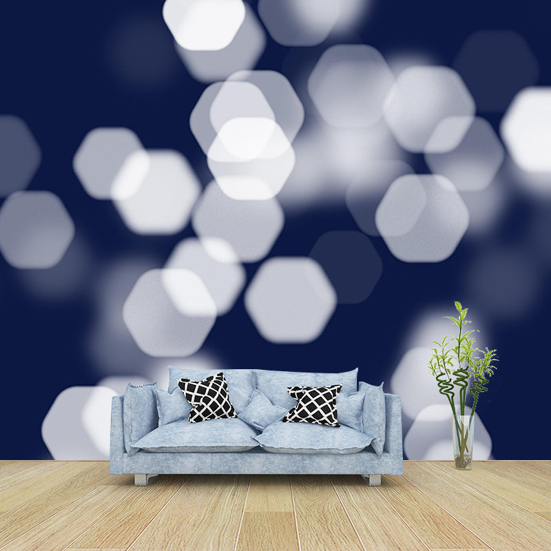 Contemporary Blurry Pattern Wall Mural for Living Room Eco-friendly Wall Covering