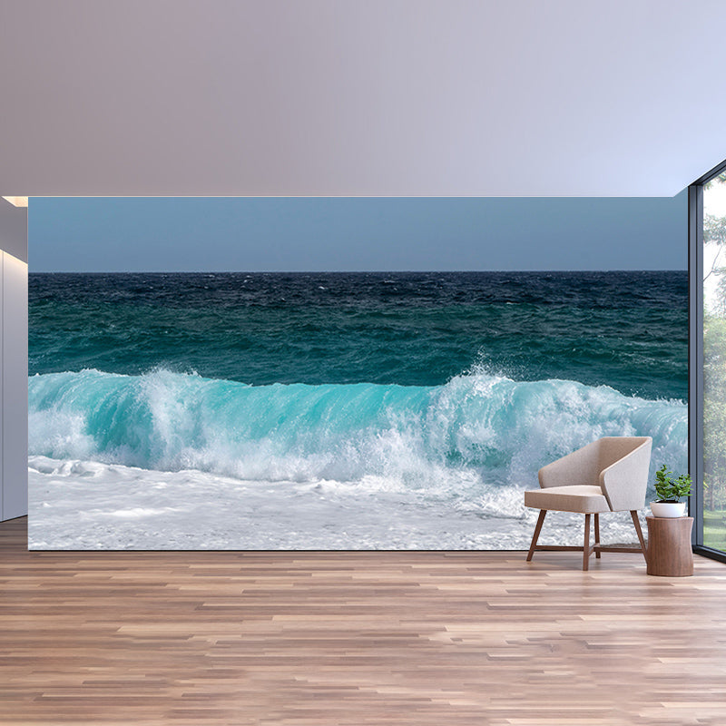 Photography Sea Mural Wall Covering for Living Room Eco-friendly for Decoration