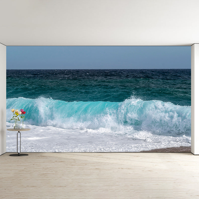 Photography Sea Mural Wall Covering for Living Room Eco-friendly for Decoration