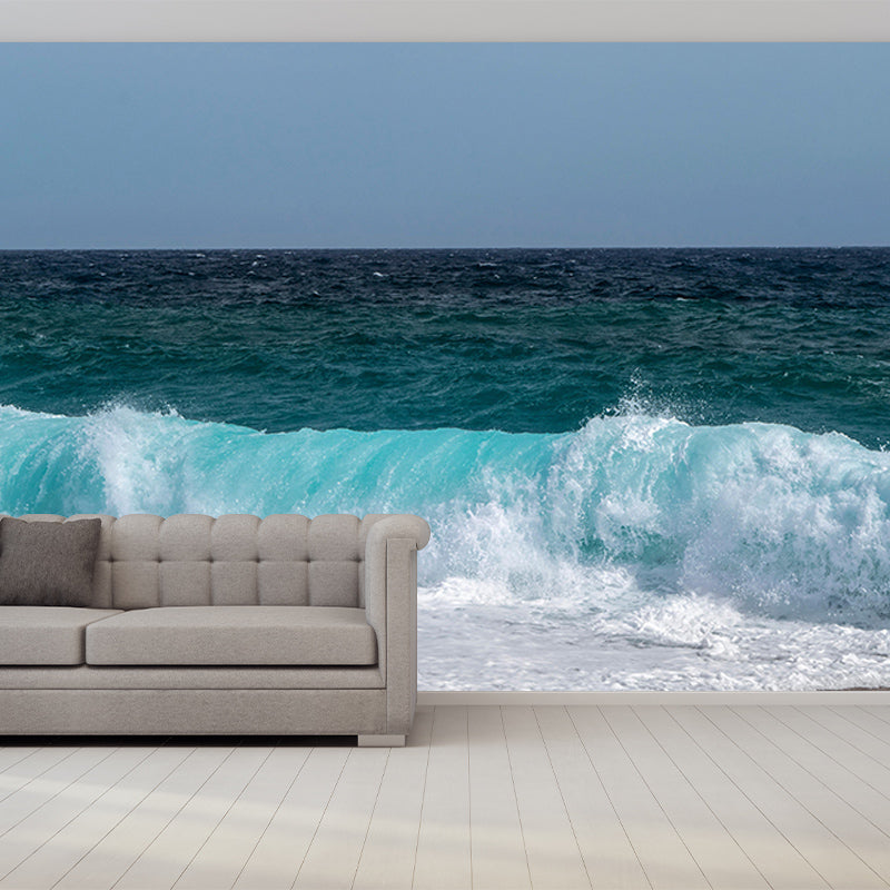 Photography Sea Mural Wall Covering for Living Room Eco-friendly for Decoration