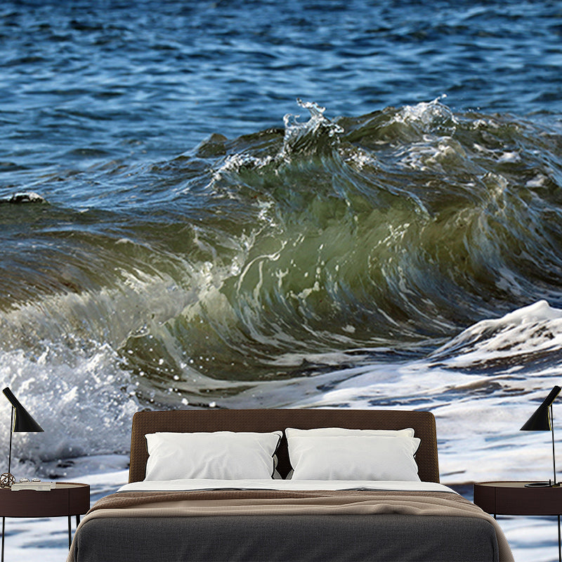 Customized Sea Mural Wall Decor Eco-friendly Wallpaper for Dining Room