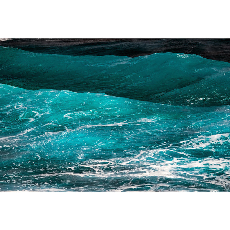 Contemporary Sea Wall Mural for Living Room Mildew Resistant Wall Covering