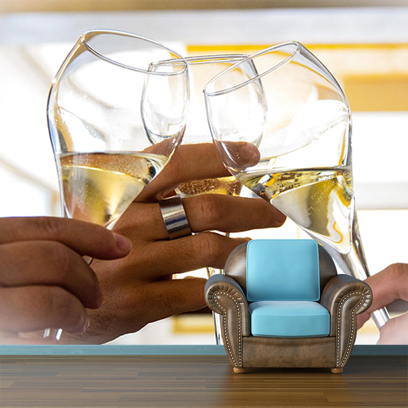 Photography Drunken Liquor Mural Wall Decor Eco-friendly Wallpaper for Bar