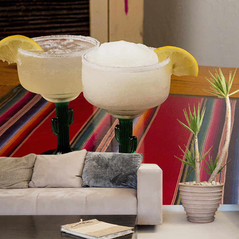 High Alcohol Content Wall Mural for Restaurant Mildew Resistant Wall Decor