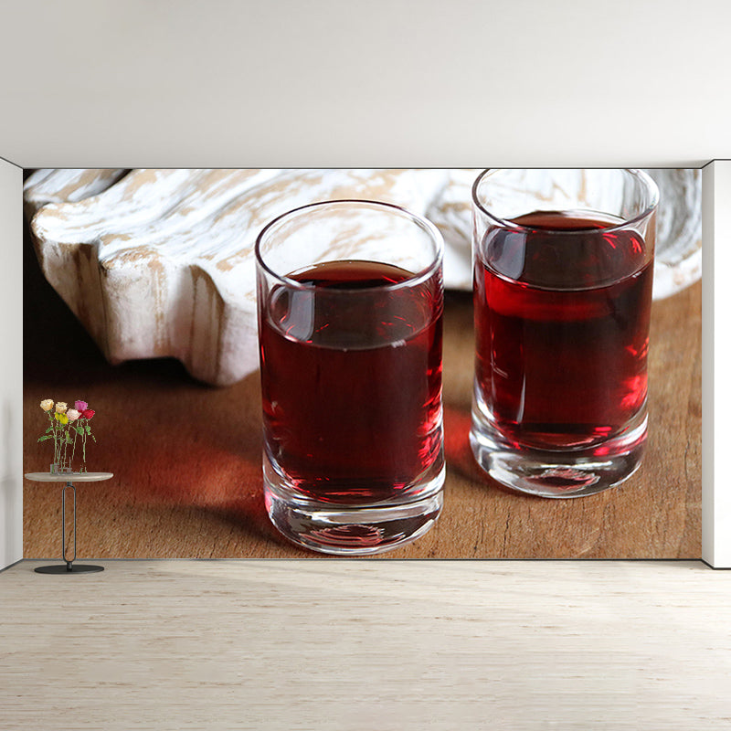 Drunken Liquor Mural Wall Decor Eco-friendly Wallpaper for Restaurant Bar