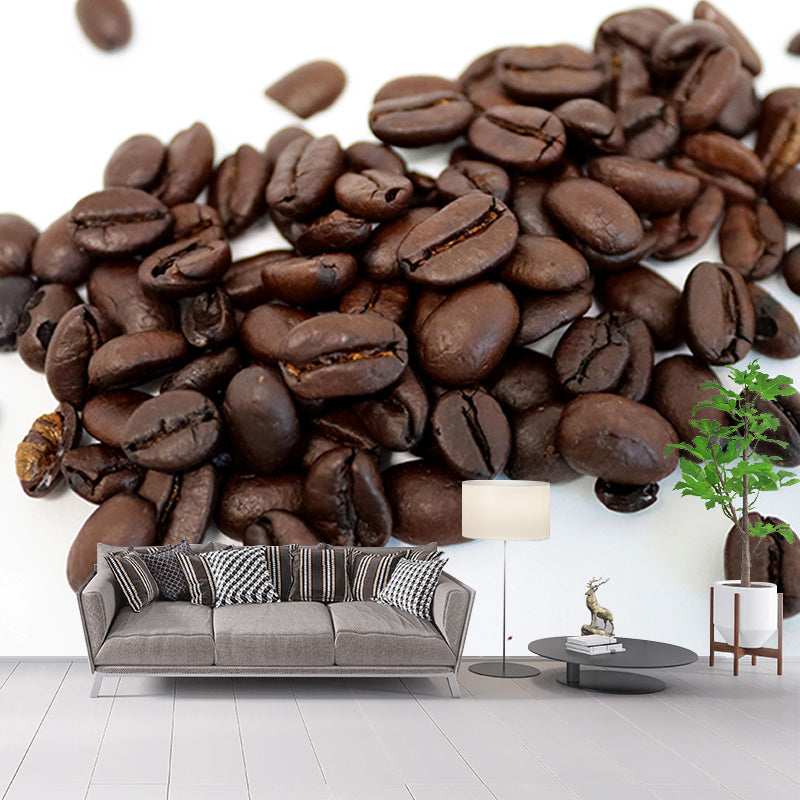 Contemporary Coffee Beans Wall Mural for Coffee Shop Eco-friendly for Decoration