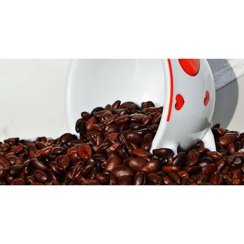 Customized Fragrant Coffee Beans Mural Wall Decor Photography Wallpaper for Coffee Shop