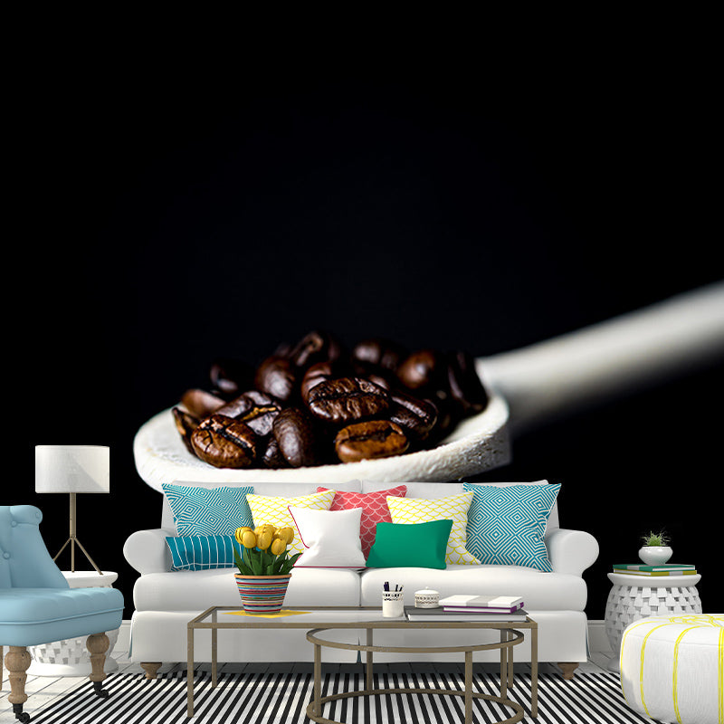 Customized Fragrant Coffee Beans Mural Wall Decor Environment Friendly for Coffee Shop