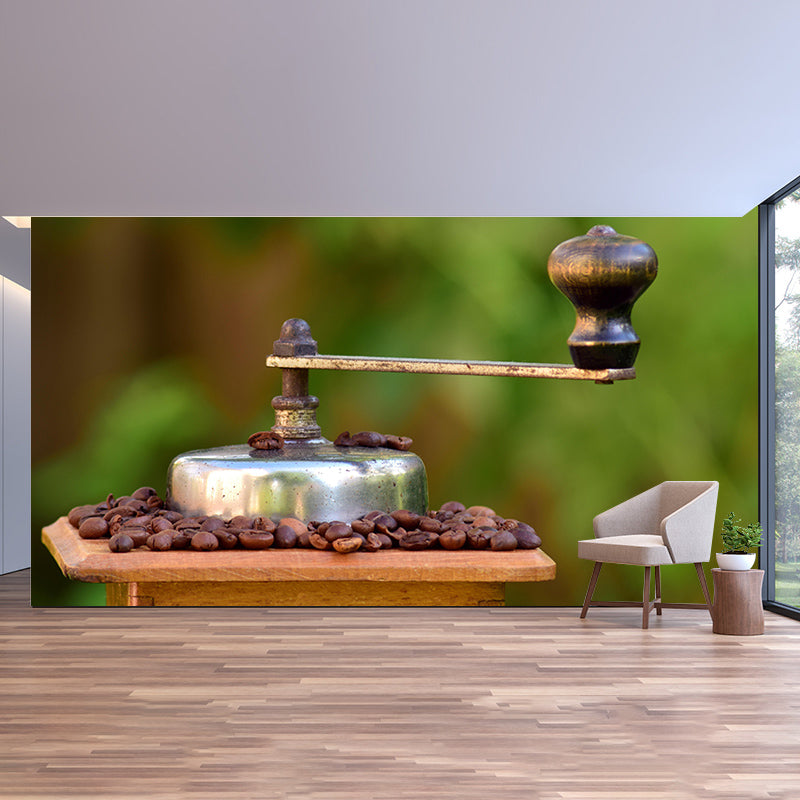 Customized Fragrant Coffee Beans Mural Wall Decor Eco-friendly for Coffee Shop