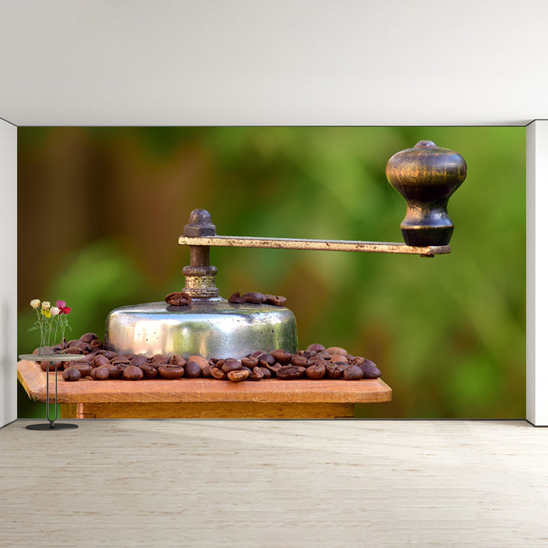 Customized Fragrant Coffee Beans Mural Wall Decor Eco-friendly for Coffee Shop