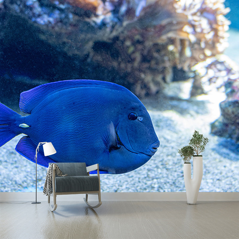 Underwater World Mural Wallpaper Photography Style for Guest Room Home Decor