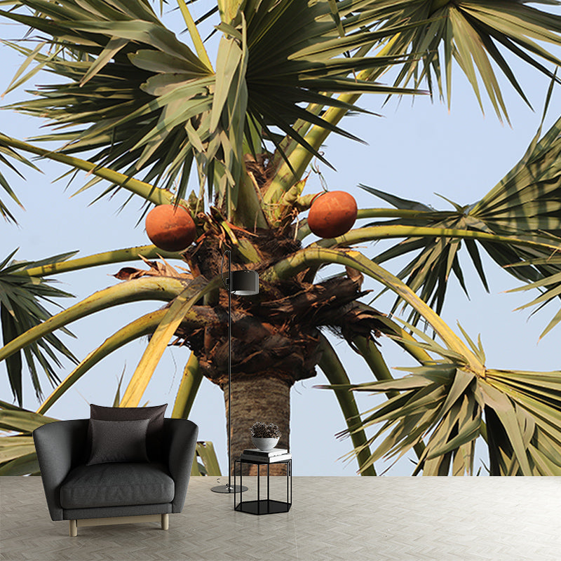 Palm Tree Murals Contemporary Girls' Bedroom Wall Decor, Personalized Size Available