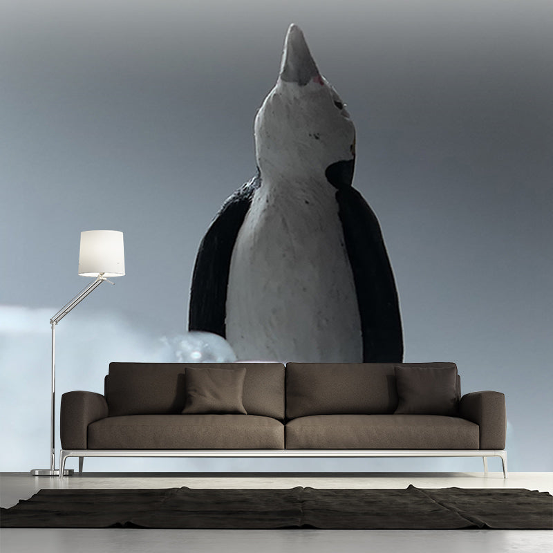 Antarctic Penguins Wall Murals Contemporary Environment Friendly Wall Art for Bedroom