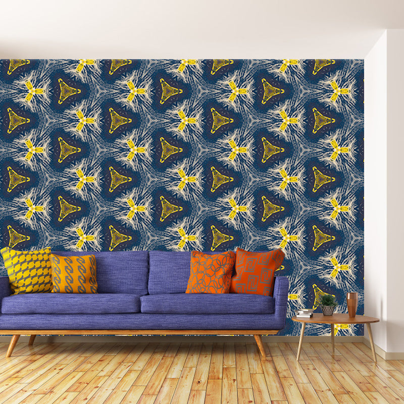 Geometry Illustration Mural Wallpaper Contemporary Living Room Decoration