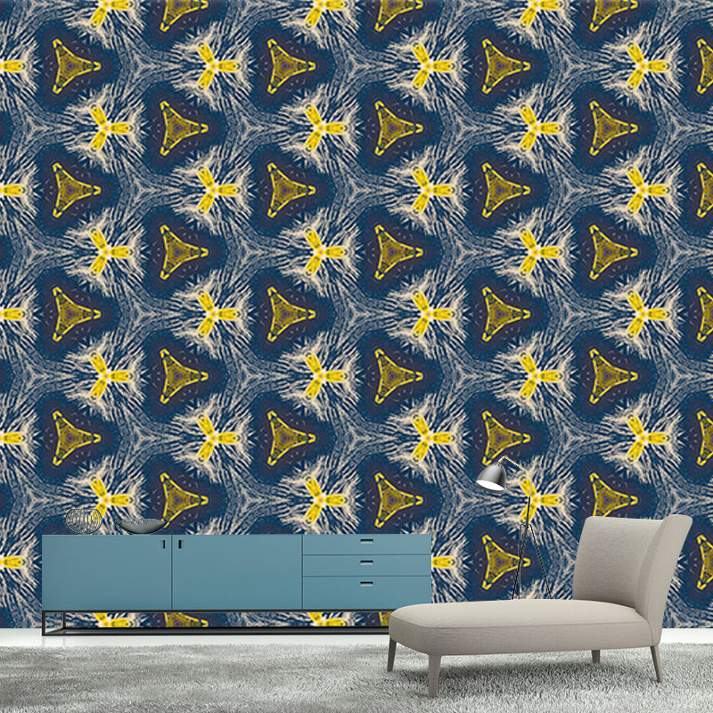Geometry Illustration Mural Wallpaper Contemporary Living Room Decoration