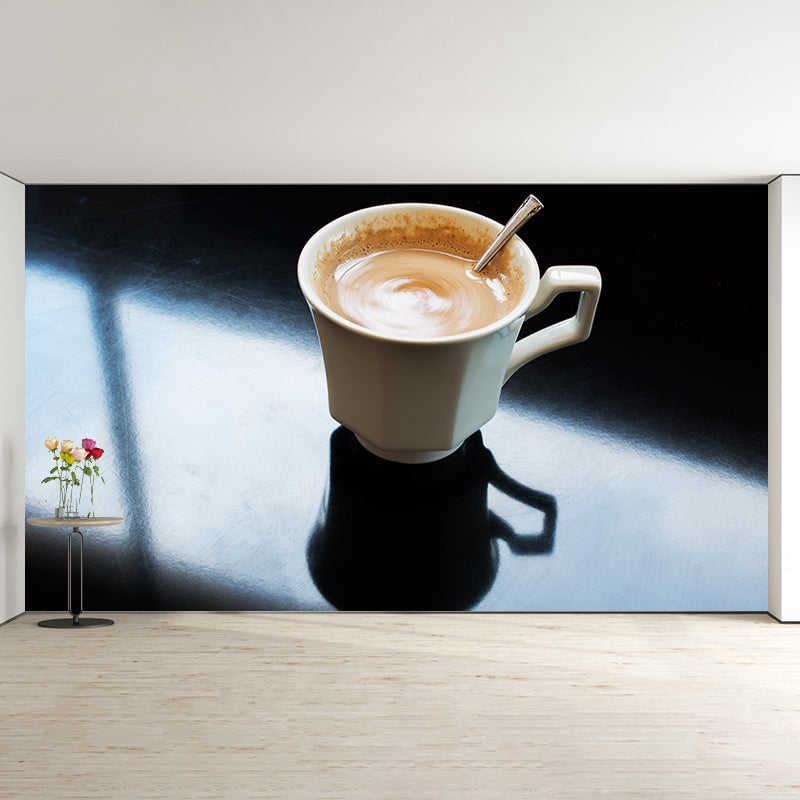 Coffee Wall Mural Contemporary Wall Decor for Coffee Shop, Water Resistant