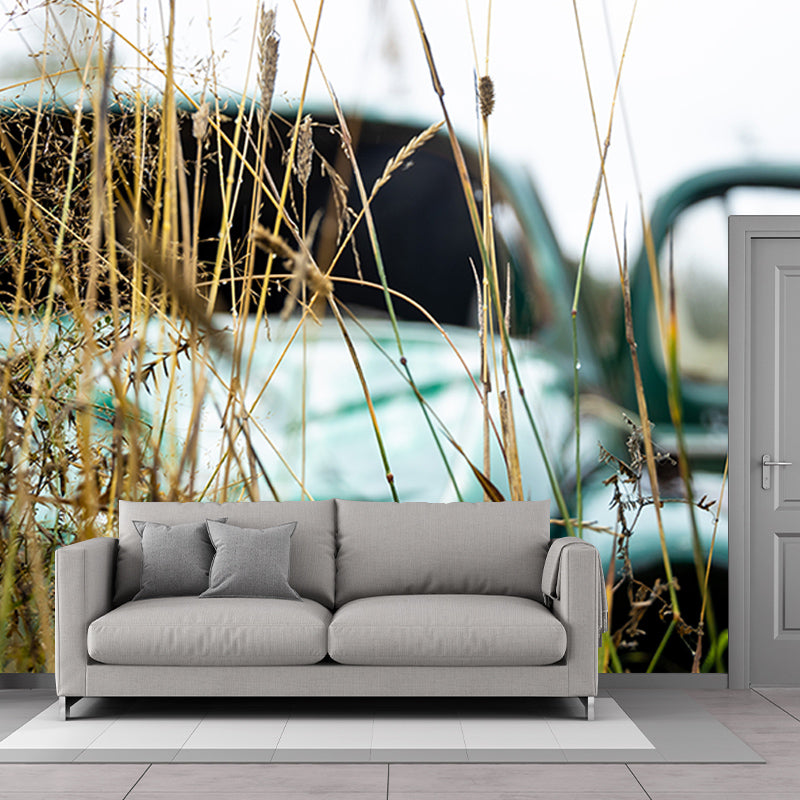 Modern Transportation Wall Mural Contemporary Home Decor for Sitting Room, Water Resistant