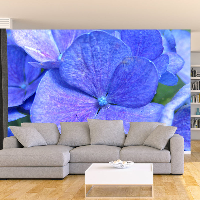 Blooming Hydrangea Wall Murals for Home Decoration Stain Resistant, Personalised Size