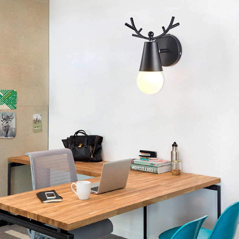 Lampade per lampada a parete singola per salotto per soggiorno per salotto per la camera da letto per soggiorno a parete Nordic Macron Macron Antler Sconce per soggiorno