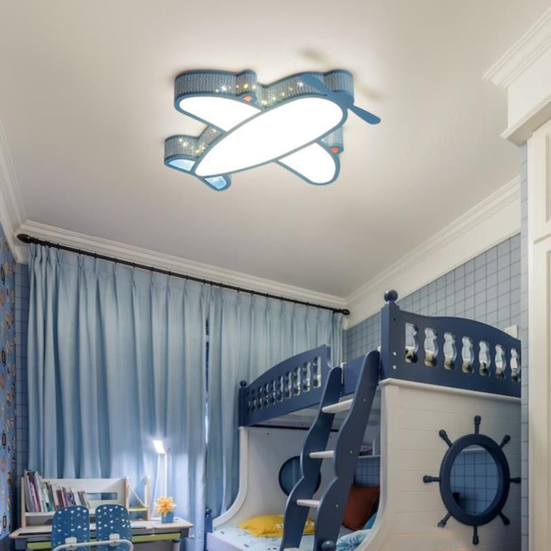Airplane Flush Mount Light Fixtures 1 Light Acrylic Cartoon LED Ceiling Light