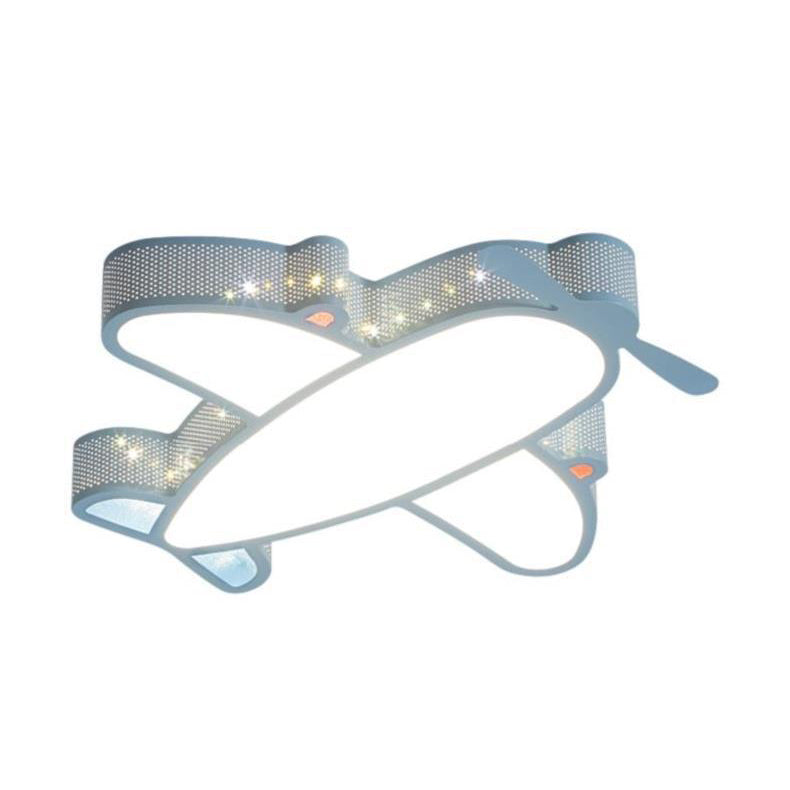 Airplane Flush Mount Light Fixtures 1 Light Acrylic Cartoon LED Ceiling Light