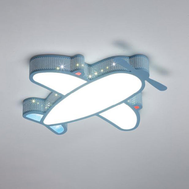 Airplane Flush Mount Light Fixtures 1 Light Acrylic Cartoon LED Ceiling Light