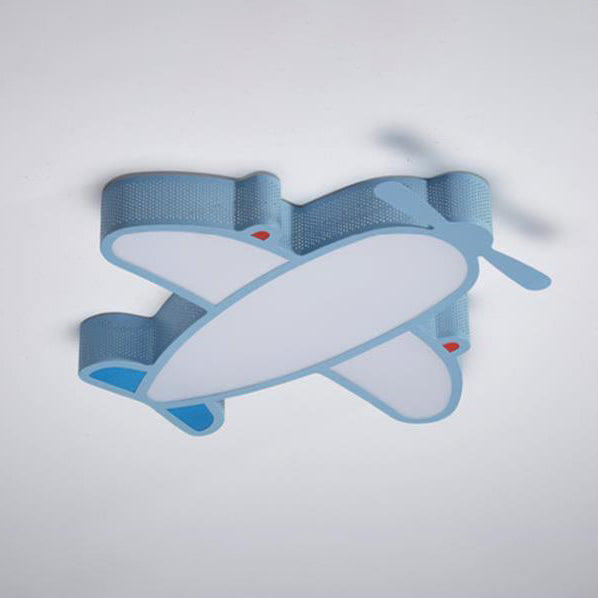 Airplane Flush Mount Light Fixtures 1 Light Acrylic Cartoon LED Ceiling Light