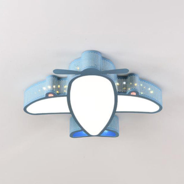Airplane Flush Mount Light Fixtures 1 Light Acrylic Cartoon LED Ceiling Light
