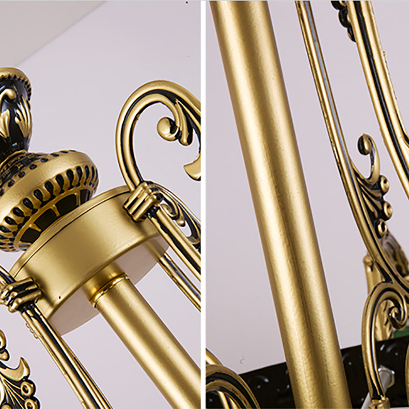 Cone Dome soggiorno lampadario tiffany in stile vetro a sospensione vintage in beige