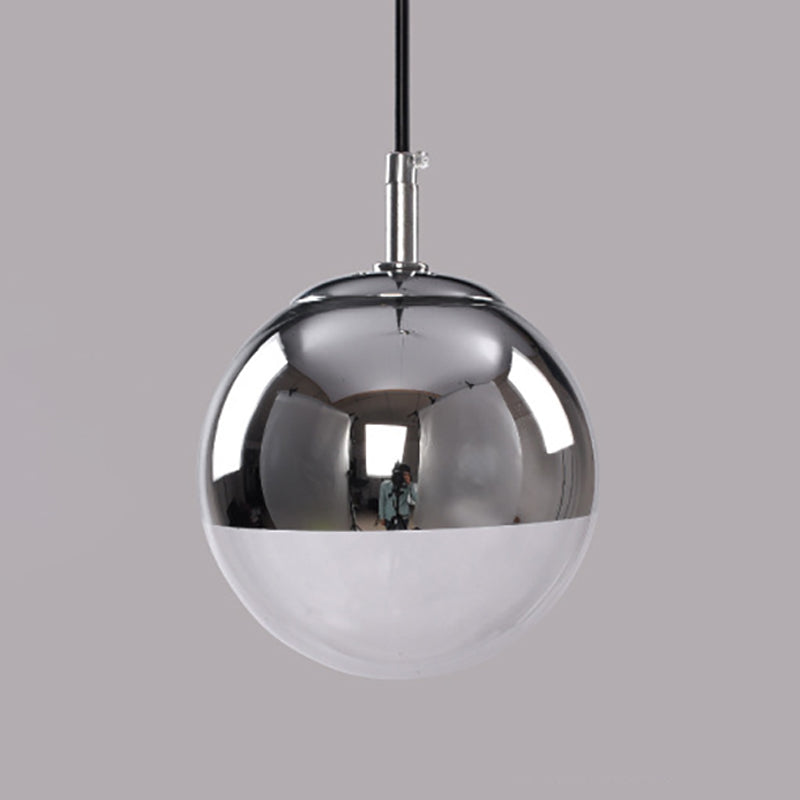 Spiegelglas hängender leichter Globus Schatten moderner Anhänger Licht für Wohnzimmer