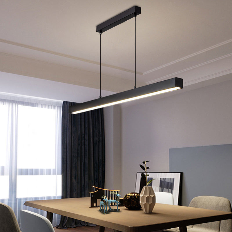 Modern Style LED Island Light Acrylic Shade Hanging Lighting Fixtures for Dining Room