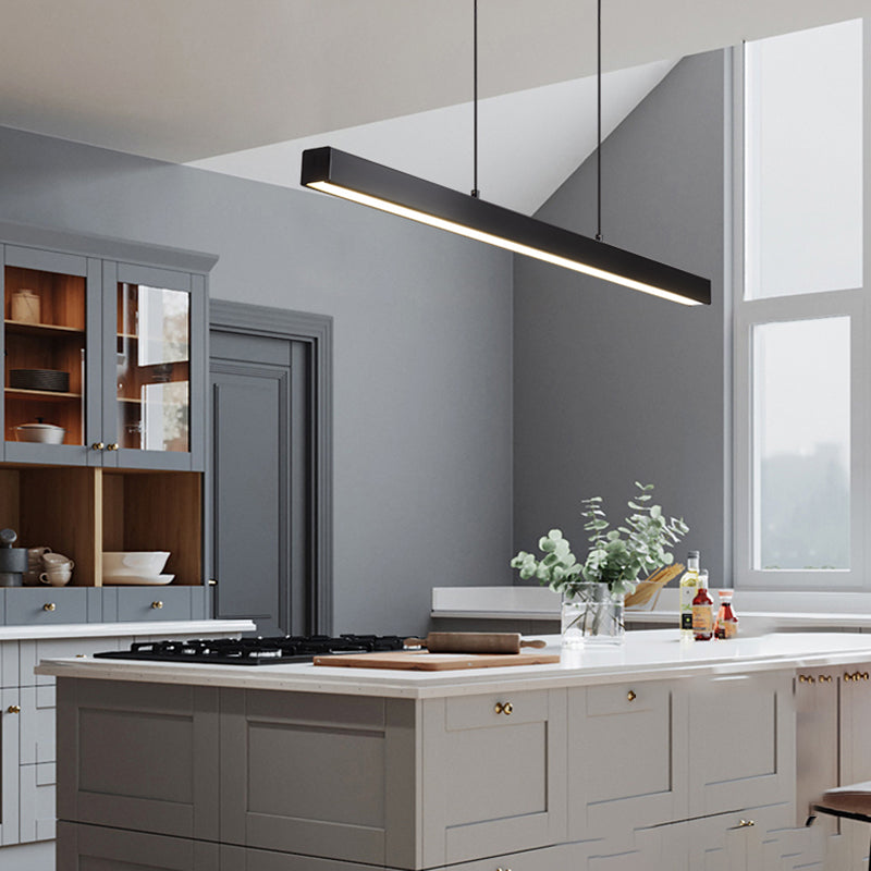 Moderne LED -Island -leichte Acryl -Schattenhänge -Beleuchtungskörper für Esszimmer