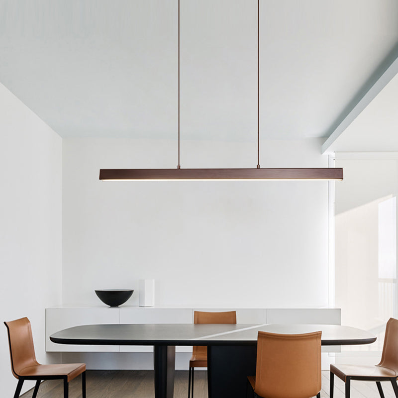 Modern Style LED Island Light Acrylic Shade Hanging Lighting Fixtures for Dining Room