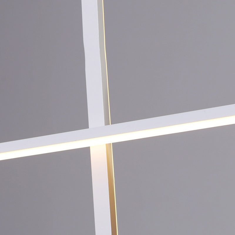 Simplicity Contemporary Island Lights Acrylic Shade Geometry Hanging Light for Dining Room