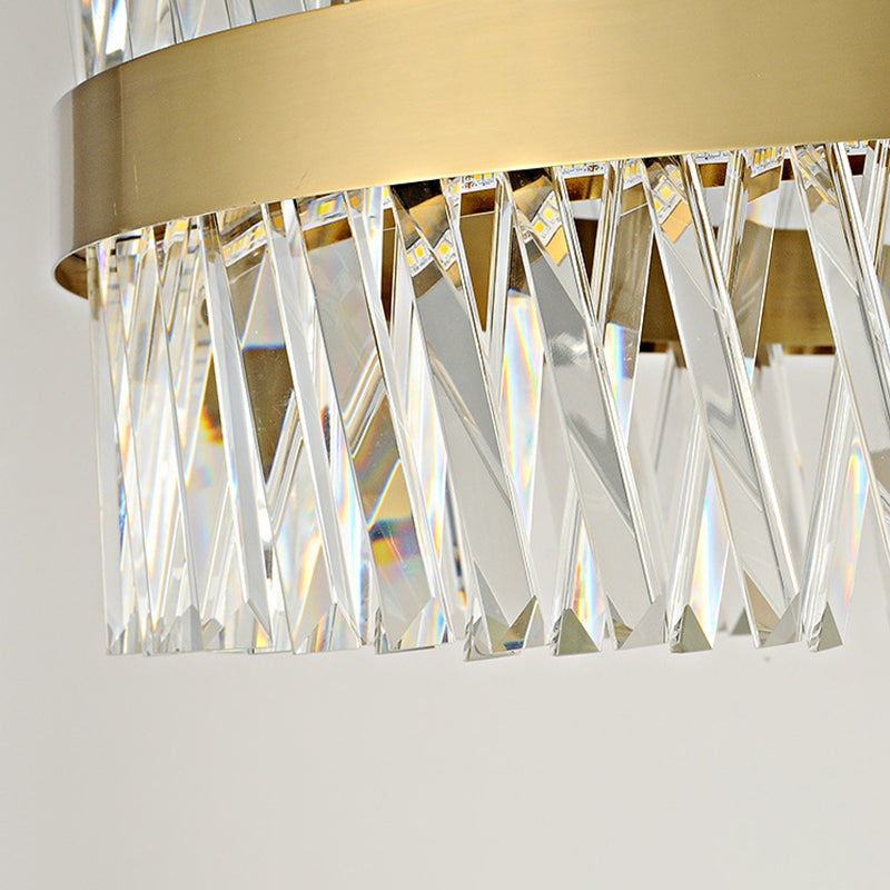 Modern Linear LED Island Light Crystal Elegant Island Lighting Fixtures for Living Room