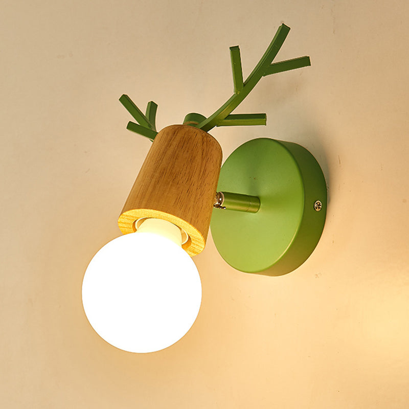 Luz de mini lámpara de bombilla simple contemporánea de la pared de la pared de la pared de macron