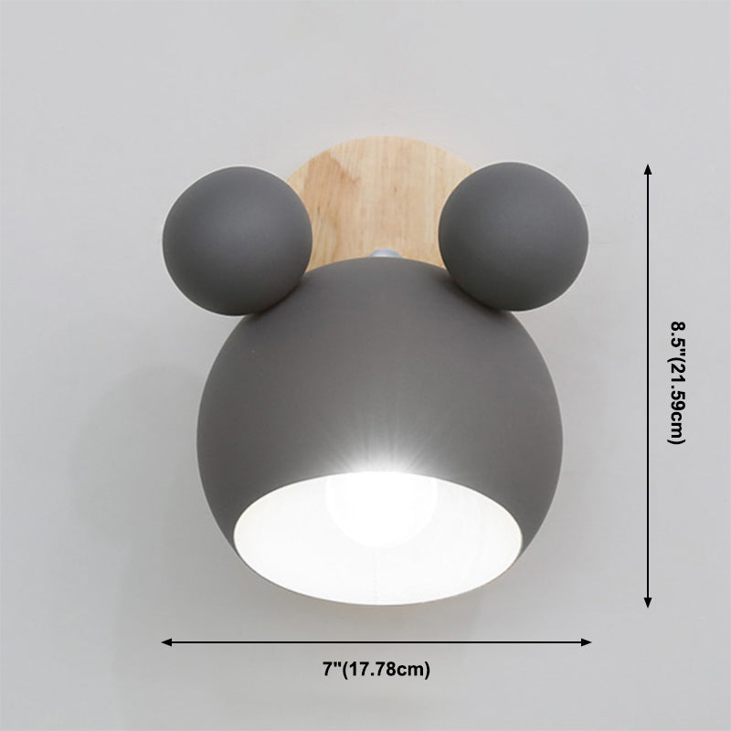 Modern Macron Wall Sponce One-Bulb Panda Wall Lights Lightsing para niños