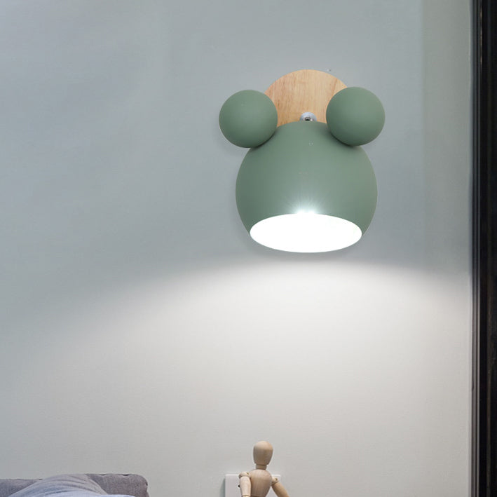 Modern Macron Wall Sponce One-Bulb Panda Wall Lights Lightsing para niños