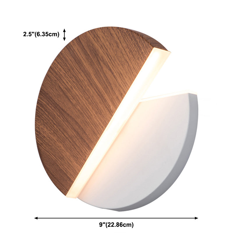 Stile moderno a forma rotonda a led monte a monte leggera camera da letto da letto da comodino lampada con applique