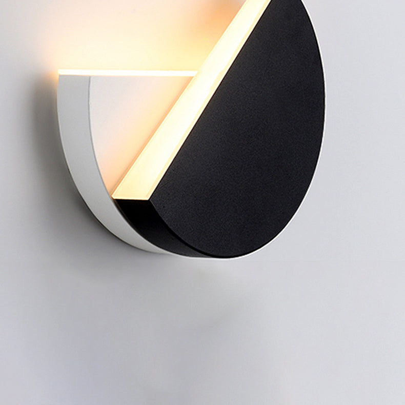 Stile moderno a forma rotonda a led monte a monte leggera camera da letto da letto da comodino lampada con applique