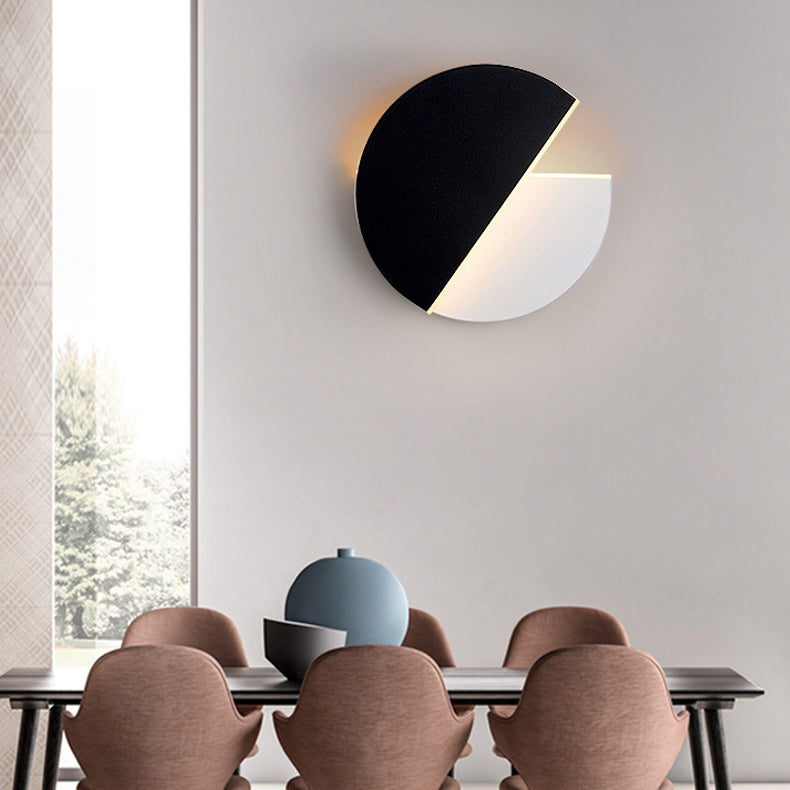 Stile moderno a forma rotonda a led monte a monte leggera camera da letto da letto da comodino lampada con applique