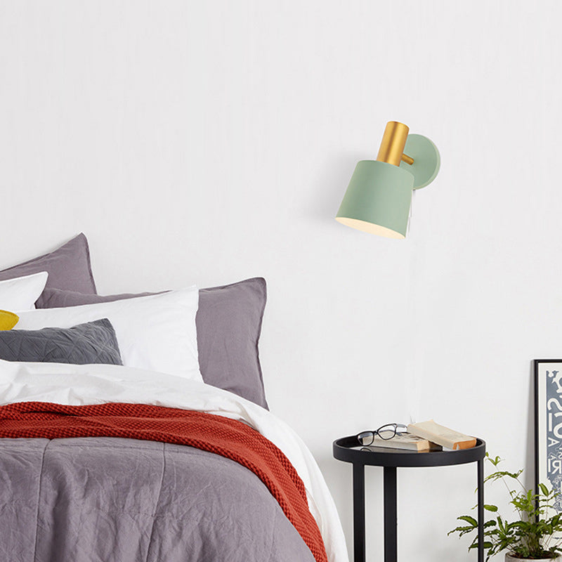 Nordic Macron Wall Sconce One-bulb Wall Mounted Light Fixture for Boy Room