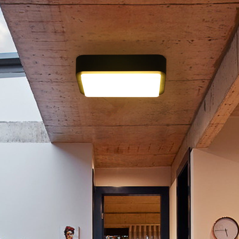 Traditionele stijl plafondlamp acryl schaduw waterdicht inbouwlicht voor balkon