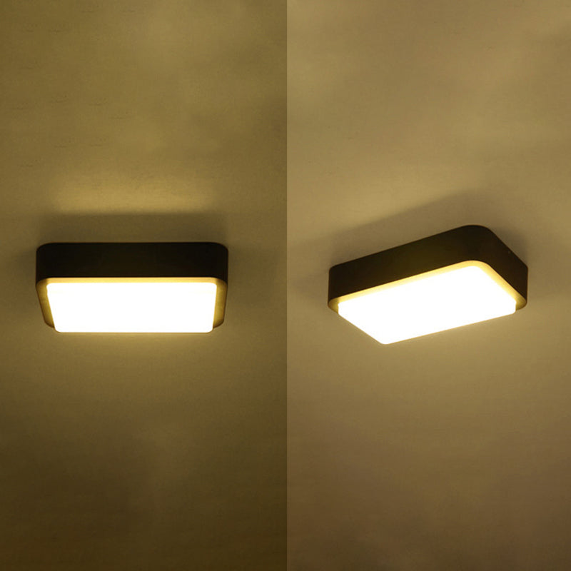 Traditional Style Ceiling Lamp Acrylic Shade Waterproof Flush Mount Light for Balcony