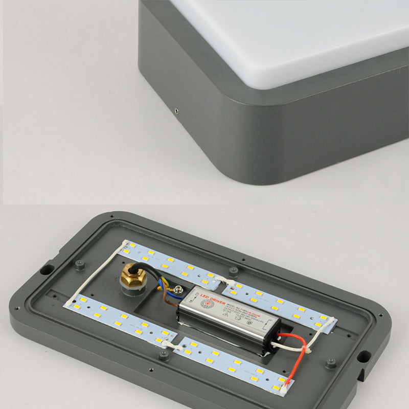 Traditionele stijl plafondlamp acryl schaduw waterdicht inbouwlicht voor balkon