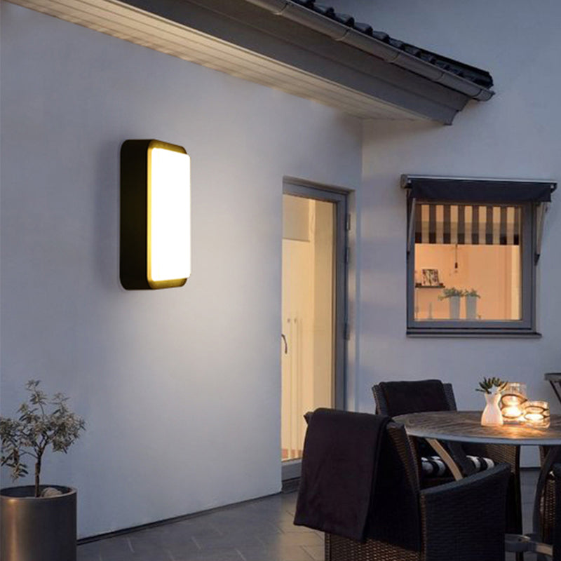Traditionele stijl plafondlamp acryl schaduw waterdicht inbouwlicht voor balkon